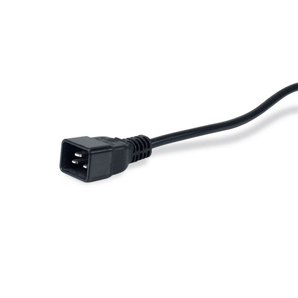 Equip Hálózati Elosztó - 333316 (C20, 6x C13 + 2x C19 , Rack 1U, 1,8m kábel, fekete) - Image 5
