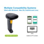 Equip Kézi Vonalkód olvasó - 351020 (1D, állvánnyal, vezetékes, fekete) - Image 7