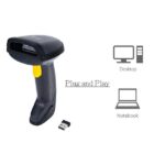 Equip Kézi Vonalkód olvasó - 351023 (1D, lézeres, állvánnyal, vezeték nélküli, fekete) - Image 5