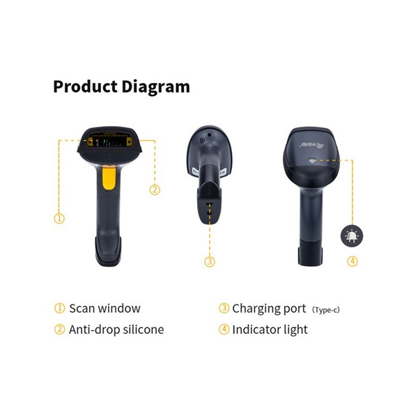 Equip_Kezi_Vonalkod_olvaso_-_351023_1D_lezeres_allvannyal_vezetek_nelkuli_fekete-i445235.jpg Equip Kézi Vonalkód olvasó - 351023 (1D, lézeres, állvánnyal, vezeték nélküli, fekete) - Image 6