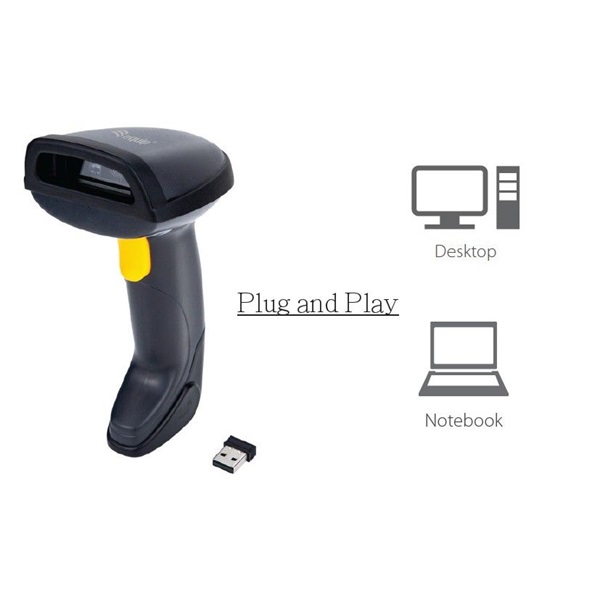 Equip Kézi Vonalkód olvasó - 351024 (2D, lézeres, állvánnyal, vezeték nélküli, fekete) - Image 6