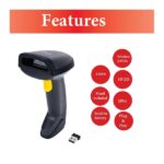 Equip Kézi Vonalkód olvasó - 351024 (2D, lézeres, állvánnyal, vezeték nélküli, fekete) - Image 7