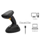Equip Kézi Vonalkód olvasó - 351025 (1D, lézeres, állvánnyal, vezeték nélküli, nagy hatótáv, fekete) - Image 6
