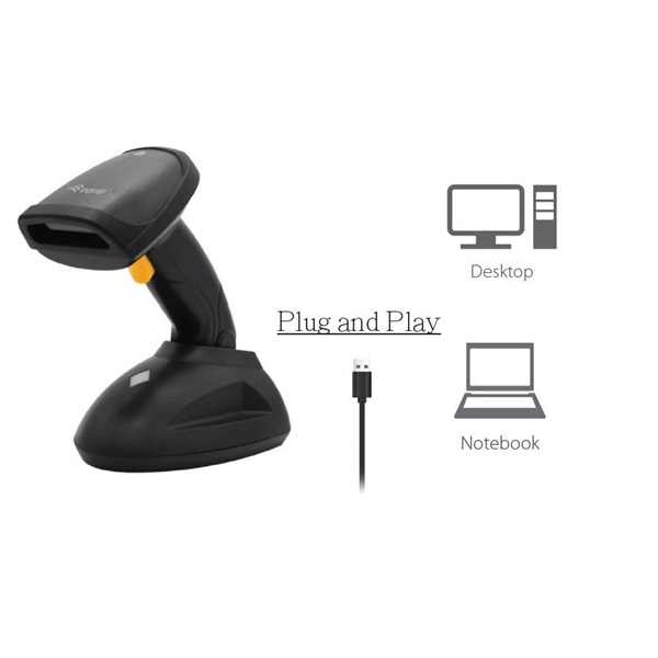 Equip Kézi Vonalkód olvasó - 351026 (2D, lézeres, állvánnyal, vezeték nélküli, nagy hatótáv, fekete) - Image 6