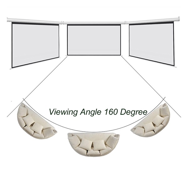Everest 100" (1:1) mobil háromlábú vászon - TPP-180 (180 x 180 cm, fehér váz) - Image 2
