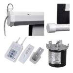 Everest 111" (1:1) motoros fali vászon - EPP-200 (200 x 200 cm, távirányító, fehér váz) - Image 2