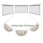 Everest 122" manuális fali vászon - MPP-240 (240 x 200 cm, fehér váz) - Image 3