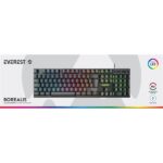 Everest Gamer Billentyűzet - KB-188 Borealis Rainbow (Numpad, USB, fekete, magyar, RGB LED) - Image 4