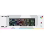 Everest Gamer Billentyűzet - KB-188 Borealis Rainbow (Numpad, USB, fekete, magyar, RGB LED) - Image 4