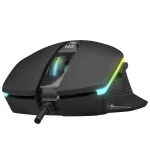 Everest Gamer Egér - RAGE-X2  (6400 DPI, 7gomb, 1,5m harisnyázott kábel, optikai, fekete, RGB LED) - Image 3