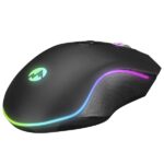 Everest Gamer Egér - SM-F09 TITANIO  (7200 DPI, 6gomb, 1,8m harisnyázott kábel,optikai, fekete, RGB LED) - Image 5