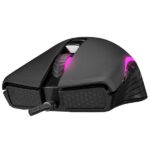 Everest Gamer Egér - SM-G56 CORAX  (7200 DPI, 7gomb, 1,5m harisnyázott kábel,optikai, fekete, RGB LED) - Image 3