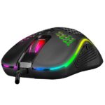 Everest Gamer Egér - SM-G66 X-HOLE  (8000 DPI, 7gomb, 1,5m harisnyázott kábel,optikai, fekete, RGB LED) - Image 3