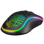 Everest Gamer Egér - SM-G66 X-HOLE  (8000 DPI, 7gomb, 1,5m harisnyázott kábel,optikai, fekete, RGB LED) - Image 5
