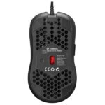 Everest Gamer Egér - SM-G66 X-HOLE  (8000 DPI, 7gomb, 1,5m harisnyázott kábel,optikai, fekete, RGB LED) - Image 7