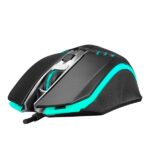 Everest Gamer Egér - SM-G97 GANK  (1400 DPI, 4gomb, 1,5m harisnyázott kábel,optikai, fekete, RGB LED) - Image 3