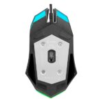 Everest Gamer Egér - SM-G97 GANK  (1400 DPI, 4gomb, 1,5m harisnyázott kábel,optikai, fekete, RGB LED) - Image 6