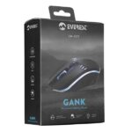 Everest Gamer Egér - SM-G97 GANK  (1400 DPI, 4gomb, 1,5m harisnyázott kábel,optikai, fekete, RGB LED) - Image 7