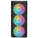 Everest Számítógépház - CREST V1 (fekete; üveg; ATX; alsó táp; 4x120mm RGB, 1xUSB3.0 + 2xUSB2.0) - Image 2