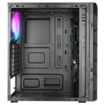 Everest Számítógépház - CREST V1 (fekete; üveg; ATX; alsó táp; 4x120mm RGB, 1xUSB3.0 + 2xUSB2.0) - Image 4