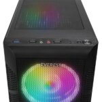 Everest Számítógépház - CREST V1 (fekete; üveg; ATX; alsó táp; 4x120mm RGB, 1xUSB3.0 + 2xUSB2.0) - Image 5