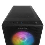 Everest Számítógépház - FACED V1 (fekete; üveg; ATX; alsó táp; 4x120mm LED; 1xUSB3.0 + 2xUSB2.0) - Image 5