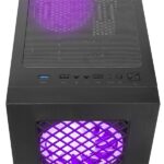Rampage Számítógépház - PLAID V1 (fekete; üveg; ATX; alsó táp; 4x120mm RGB, 1xUSB3.0 + 2xUSB2.0) - Image 5