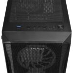 Everest Számítógépház - X-RACER (fekete; üveg; ATX; alsó táp; 4x120mm LED, 1xUSB3.0 + 2xUSB2.0) - Image 5