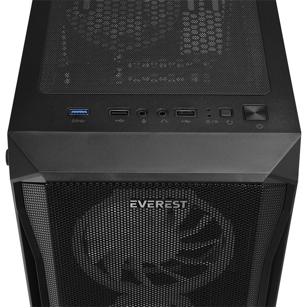 Everest_Szamitogephaz_-_X-RACER_fekete_uveg_ATX_also_tap_4x120mm_RGB_1xUSB30_2xUSB20-i496273.jpg Everest Számítógépház - X-RACER (fekete; üveg; ATX; alsó táp; 4x120mm LED, 1xUSB3.0 + 2xUSB2.0) - Image 5