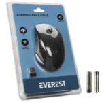 Everest Vezeték nélküli Egér - SM-32BT (Bluetooth, 1600 DPI, 6 gomb, optikai, fekete, RGB LED) - Image 8