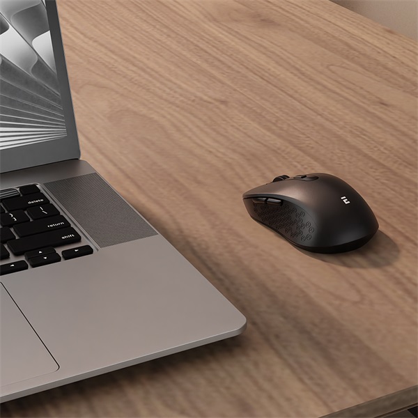 Everest Vezeték nélküli Egér - SM-BT08 (Bluetooth, 1600 DPI, 2,4 Ghz, BT 5.2, 4gomb, optikai, fekete) - Image 8