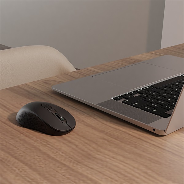 Everest Vezeték nélküli Egér - SM-BT08 (Bluetooth, 1600 DPI, 2,4 Ghz, BT 5.2, 4gomb, optikai, fekete) - Image 9