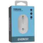 Everest Vezeték nélküli Egér - SMW-399 White Rechargeable Super Quiet  (1600 DPI, 3 gomb, optikai, fehér) - Image 11