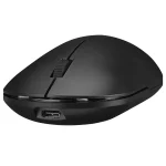 Everest Vezeték nélküli Egér - SMW-399 Black Rechargeable Super Quiet (1600 DPI, 3 gomb, optikai, fekete) - Image 3