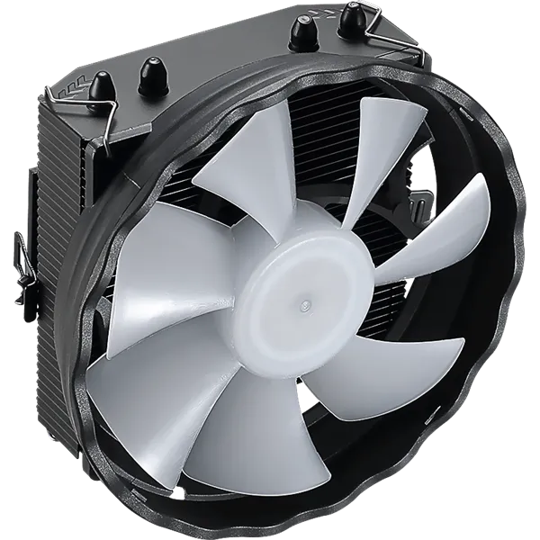 Formula CPU Cooler - Astral Plus FRPW 4P (17-34dB, 4pin csatlakozó, 4 db heatpipe, 9cm, PWM, FRGB)