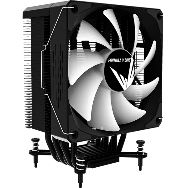 Formula CPU Cooler - Ice Burg EX ARPW 6P (17-34dB, 4pin csatlakozó, 6 db heatpipe, 12cm, PWM, ARGB) - Image 2