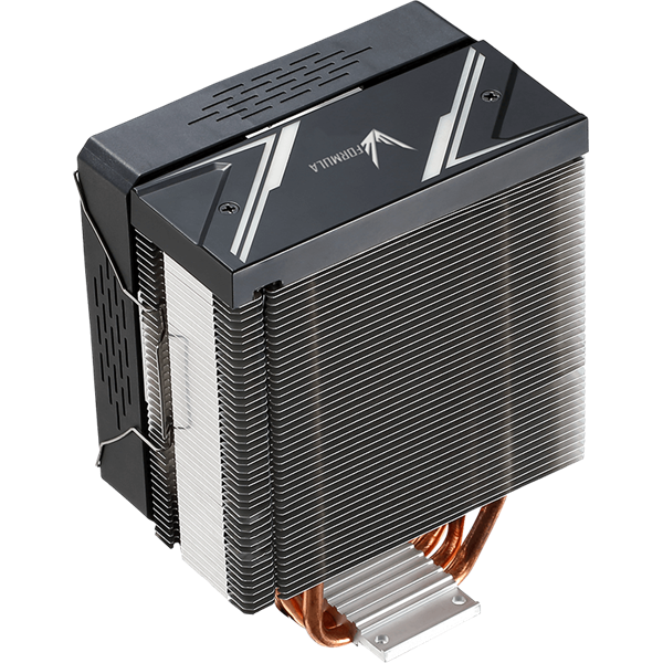 Formula CPU Cooler - Ice Burg Plus ARPW 4P (17-34dB, 4pin csatlakozó, 4 db heatpipe, 12cm, PWM, ARGB) - Image 2