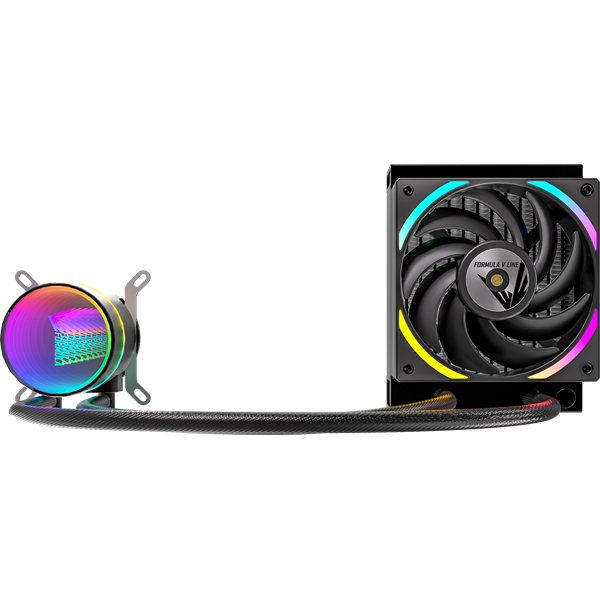 Formula CPU Water Cooler - Oasis L120 ARGB BK (1x12cm, ARGB LED, fekete) - Image 1