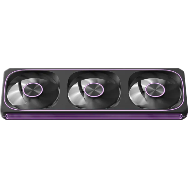 Formula Cooler 12cm -  3db Air Fusion 3 BK (37,93dB,max.39,64 CFM, PWM4-Pin+ARGB3-Pin, hydro bearing, ház hűtésre, ARGB)