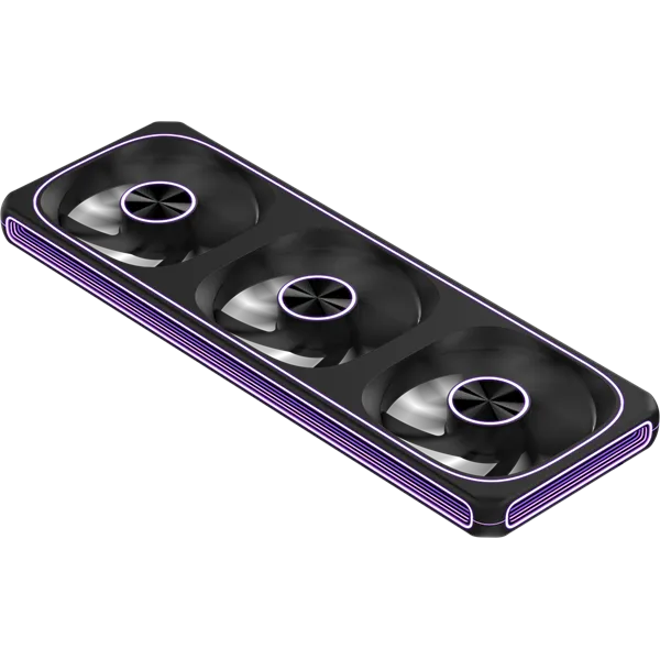 Formula Cooler 12cm -  3db Air Fusion 3 BK (37,93dB,max.39,64 CFM, PWM4-Pin+ARGB3-Pin, hydro bearing, ház hűtésre, ARGB) - Image 3