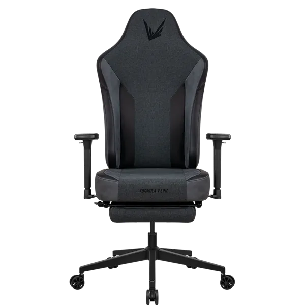 Formula Gamer szék - Ryvo Plus Pawtex Black (fekete; állítható magasság; áll. 3D kartámasz, Max.: 125kg , Pawtex szövet) - Image 1