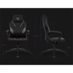 Formula Gamer szék - VC1 Lite RacerPU Black (fekete; állítható magasság; áll. kartámasz, Max.: 125kg teherbírás) - Image 3