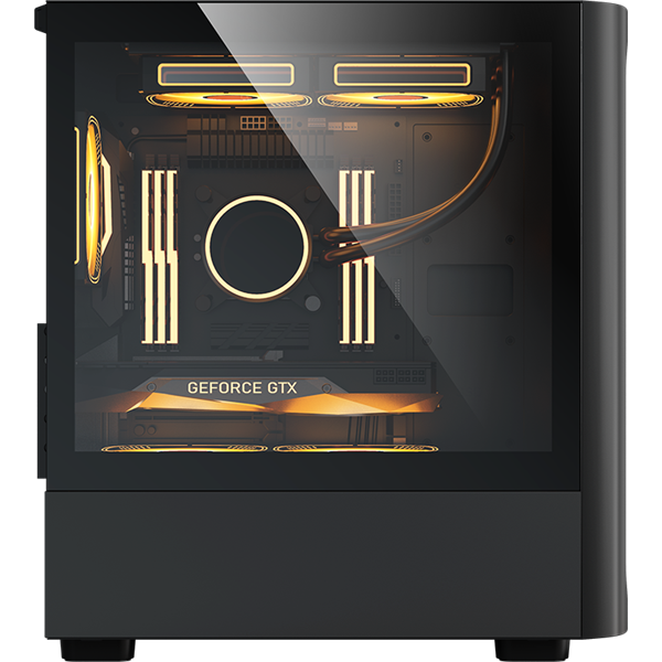 Formula Számítógépház - Air Mesh G3 Black (fekete, ablakos, 1x12cm venti, mATX, 1xUSB3.0, 2xUSB2.0) - Image 5