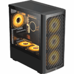 Formula Számítógépház - Air Mesh G3 Black (fekete, ablakos, 1x12cm venti, mATX, 1xUSB3.0, 2xUSB2.0)