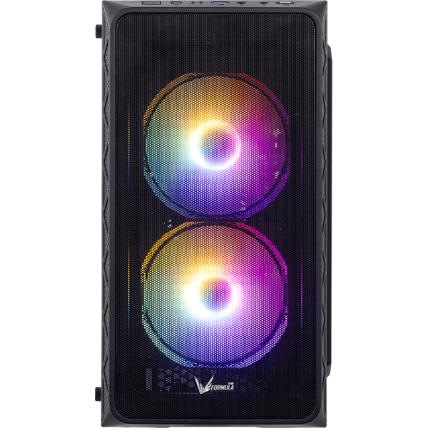 Formula Számítógépház - Air Mesh G4 Black (fekete, ablakos, 1x12cm venti, mATX, 1xUSB3.0, 1xUSB2.0) - Image 3