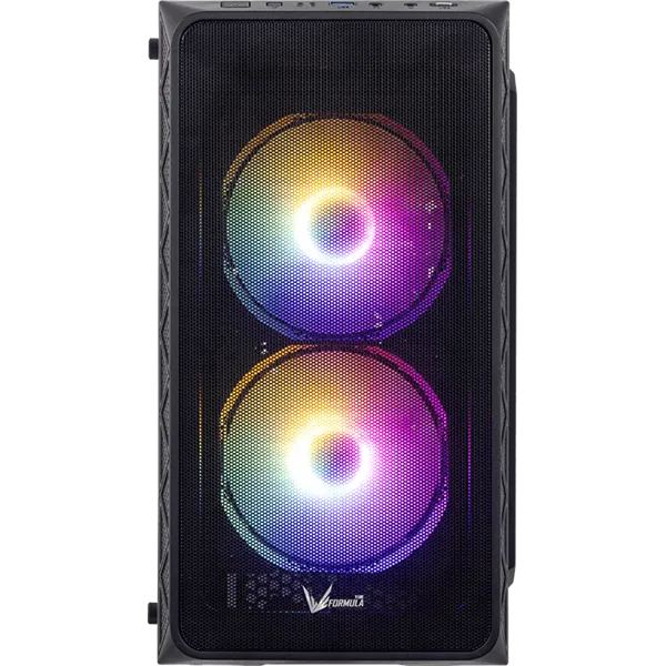Formula Számítógépház - Air Mesh G4 Black (fekete, ablakos, 1x12cm venti, mATX, 1xUSB3.0, 1xUSB2.0) - Image 3