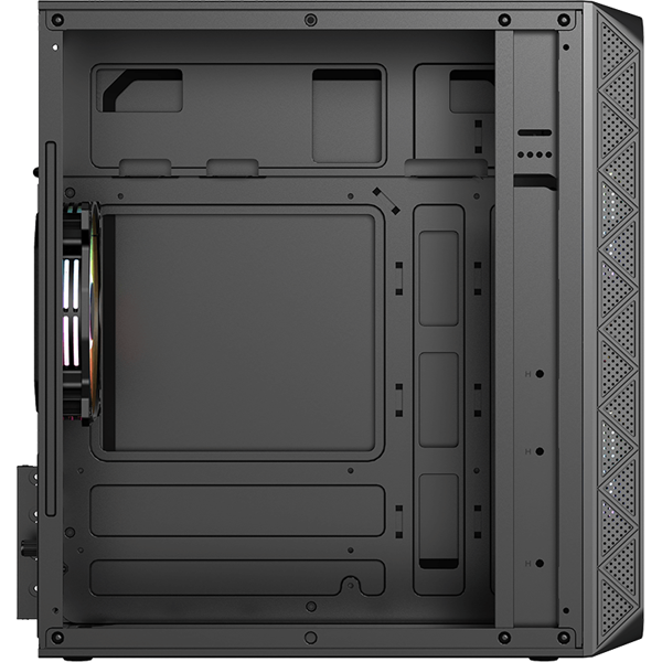 Formula Számítógépház - Air Mesh G4 Black (fekete, ablakos, 1x12cm venti, mATX, 1xUSB3.0, 1xUSB2.0) - Image 2