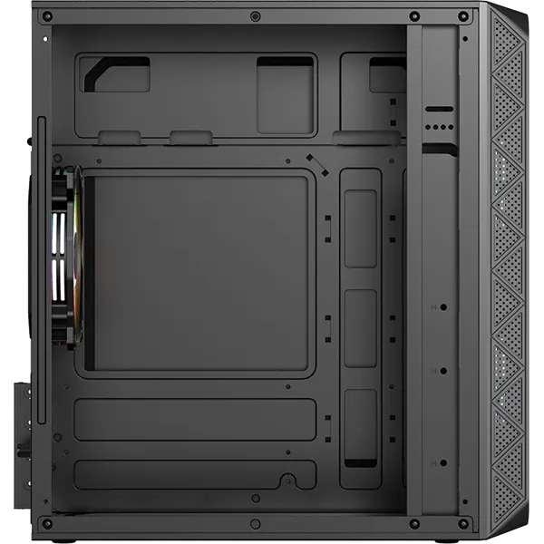 Formula Számítógépház - Air Mesh G4 Black (fekete, ablakos, 1x12cm venti, mATX, 1xUSB3.0, 1xUSB2.0) - Image 2