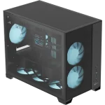 Formula Számítógépház - Air Mesh G6 Black (fekete, ablakos, mATX, 1xUSB3.0, 1xType-C)