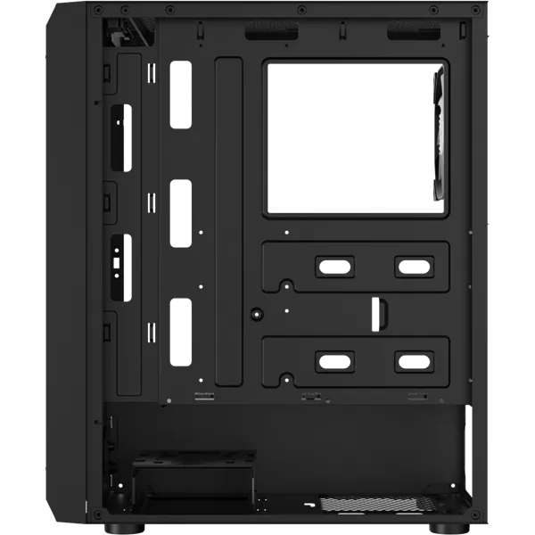 Formula Számítógépház - Air Power G1 Plus Black (fekete, ablakos, 6x12cm venti, mATX, 1xUSB3.0, 1xUSB2.0, 1xType-C) - Image 6